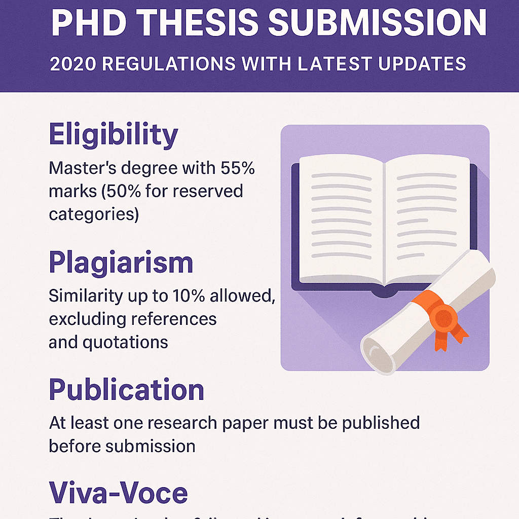 UGC Guidelines for PhD Thesis Submission